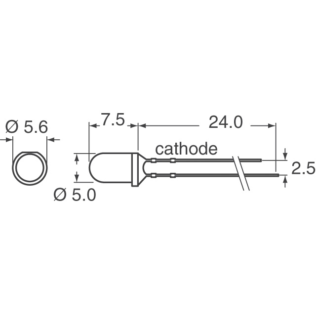 SLA-560LT3F Rohm Semiconductor  Indication LED - Discrète